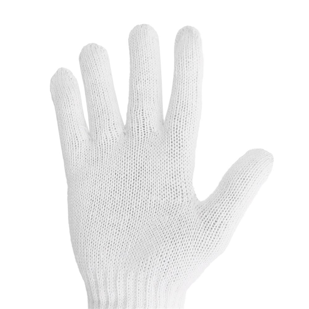 ถุงมือทอ 5 ขีด DYE 10 โหล สีขาว