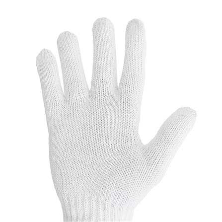 ถุงมือทอ 5 ขีด DYE 10 โหล สีขาว_1