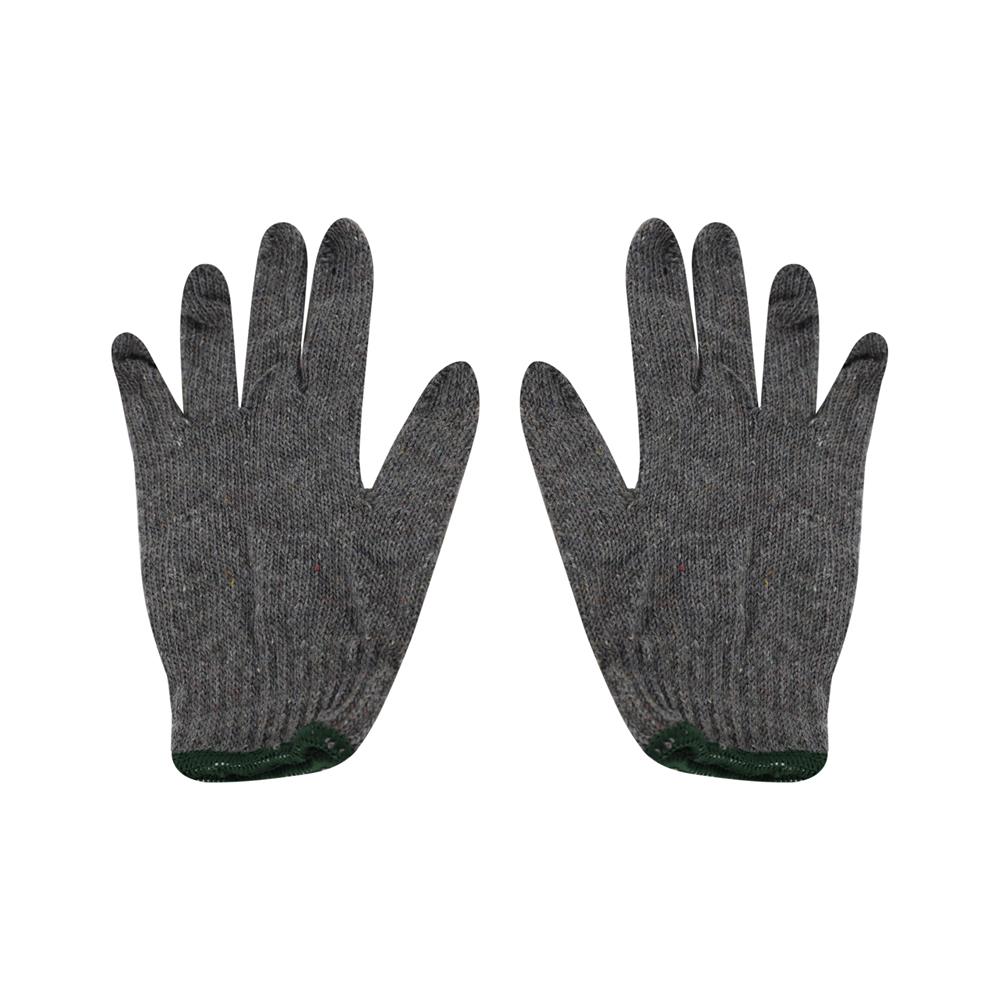 ถุงมือทอ 4 ขีด DYE 10 โหล สีเทา