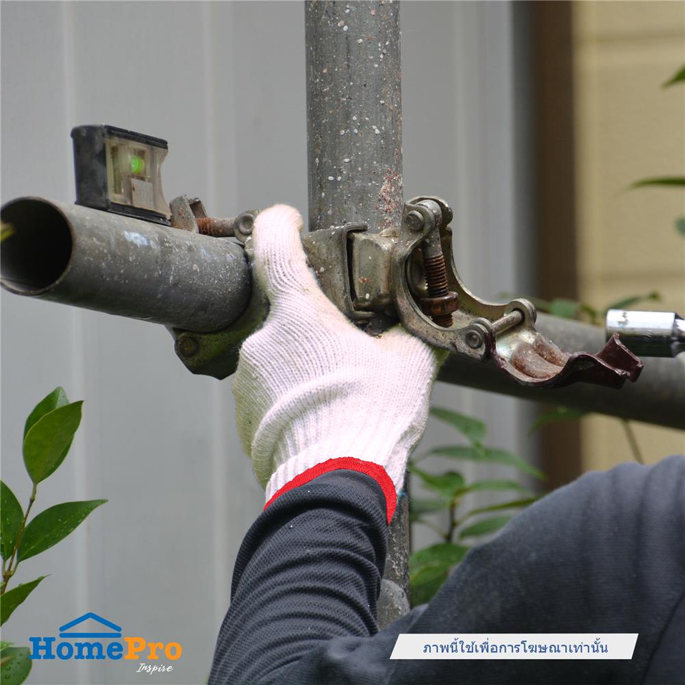 ถุงมือทอ 6 ขีด DYE 5 โหล สีขาว