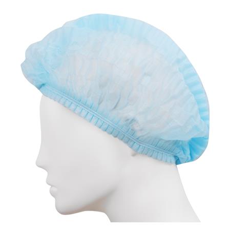 หมวกตัวหนอน DYE สีฟ้า แพ็ก 50 ชิ้น