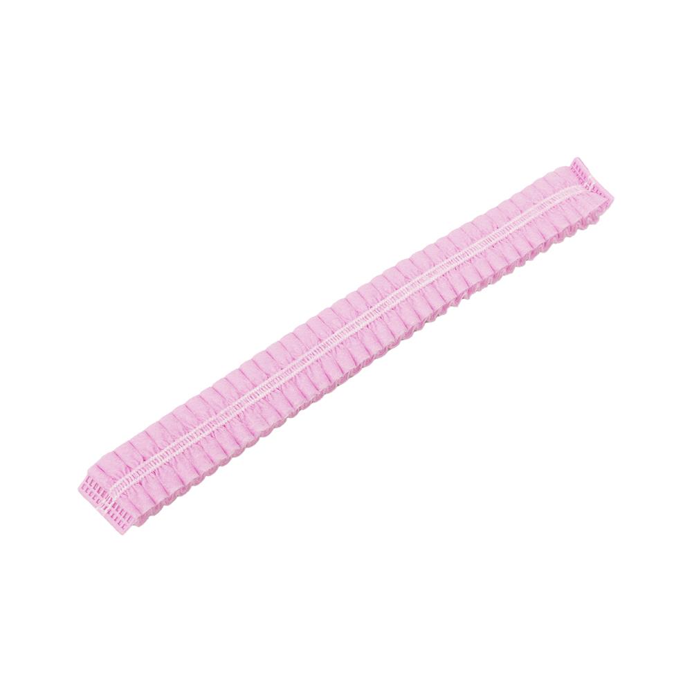 หมวกตัวหนอน DYE สีชมพู แพ็ก 50 ชิ้น