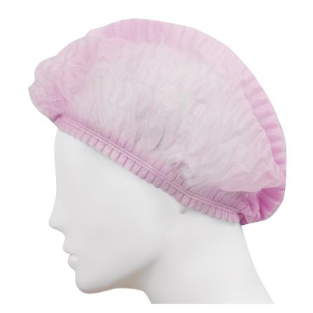 หมวกตัวหนอน DYE สีชมพู แพ็ก 50 ชิ้น_0