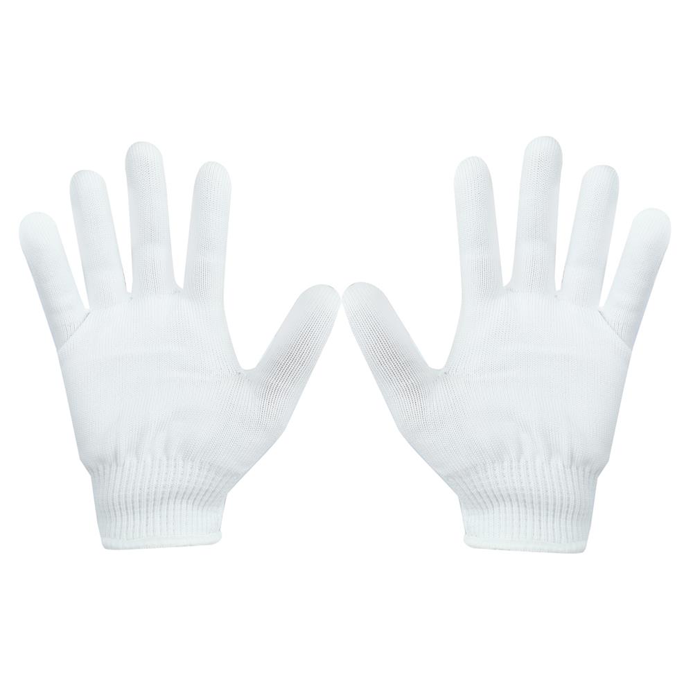 ถุงมือถักไม่ทิ้งขน MEGA GLOVE MICROTEXTM สีขาว แพ็ก 2 ชิ้น