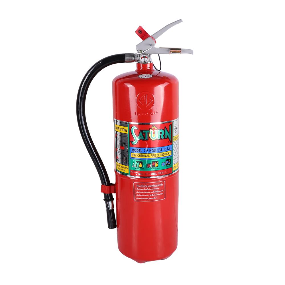 ถังดับเพลิงผงเคมีแห้ง SATURN 6A10B 15 ปอนด์