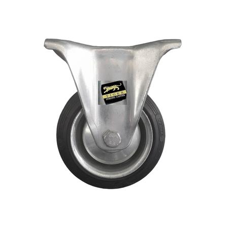 ลูกล้อยาง TIGER แป้นตาย ไม่มีเบรก 6 นิ้ว สีดำ_0