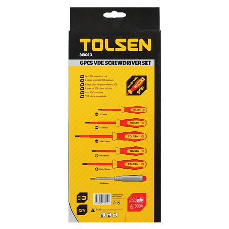 ชุดไขควงหุ้มฉนวนกันไฟฟ้า TOLSEN 6 ชิ้น/ชุด_3