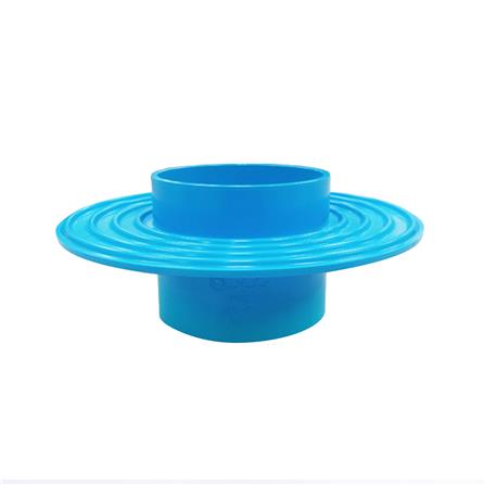 ข้อต่อกันซึม ช่วงสั้น-บาง PVC SCG 4 นิ้ว สีฟ้า