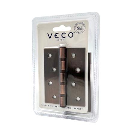 บานพับ 4X3 นิ้ว X 2 มม. VECO 4BB สีทองแดงรมดำ (แพ็ก 3 ชิ้น) 1 แถม 1_4