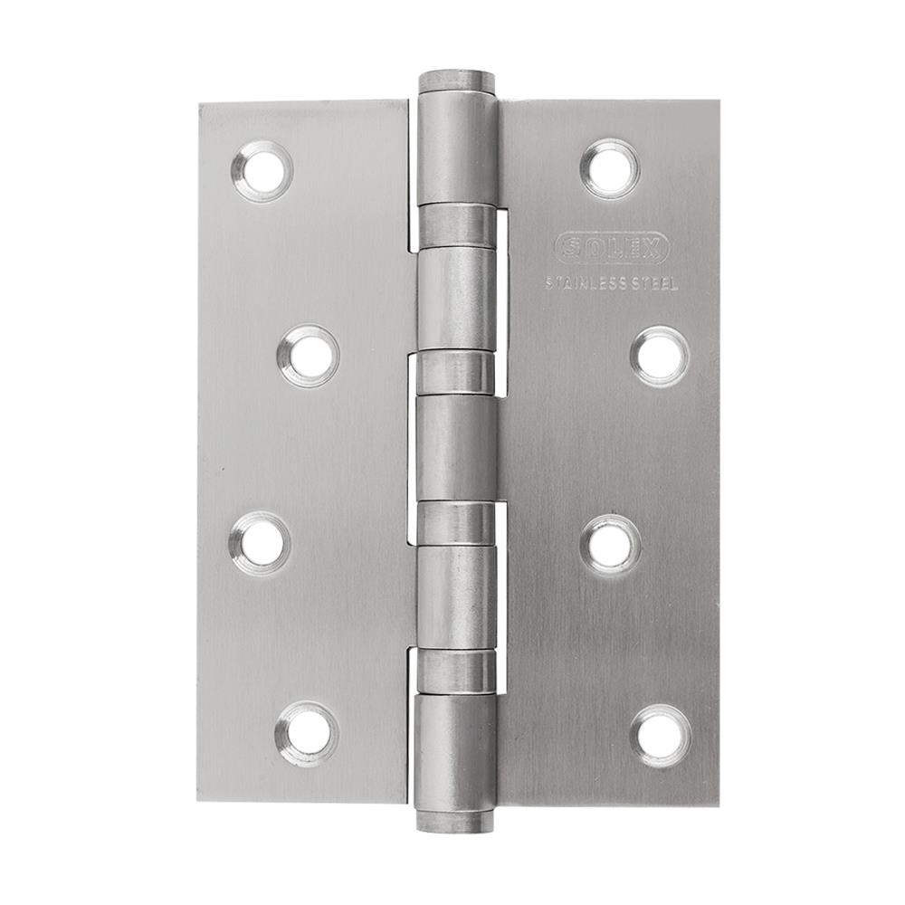 บานพับ 4X3 นิ้ว X 2 มม. SOLEX 4321 สีสเตนเลส (แพ็ก 2 ชิ้น)