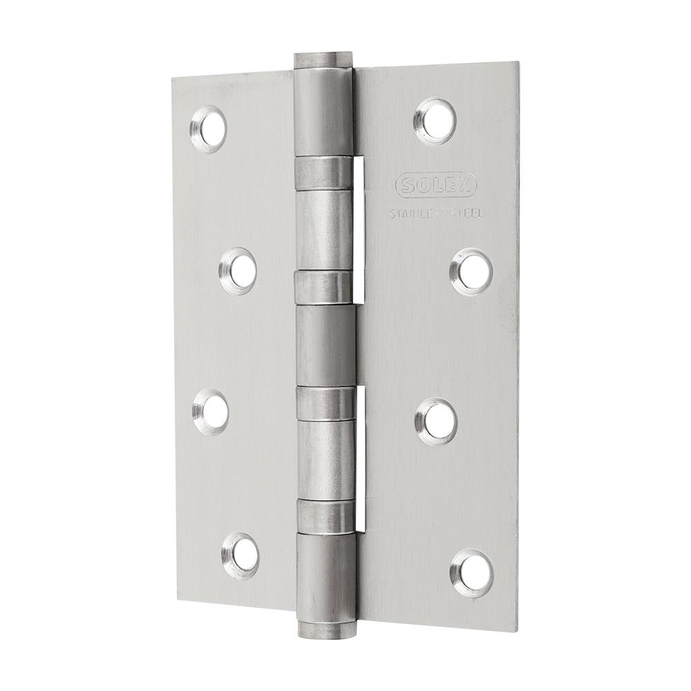 บานพับ 4X3 นิ้ว X 2 มม. SOLEX 4321 สีสเตนเลส (แพ็ก 2 ชิ้น)