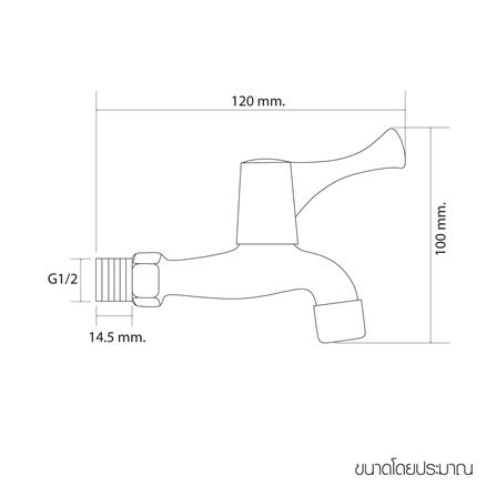 ก๊อกล้างพื้น 1 ทาง WSP FA-3103_1