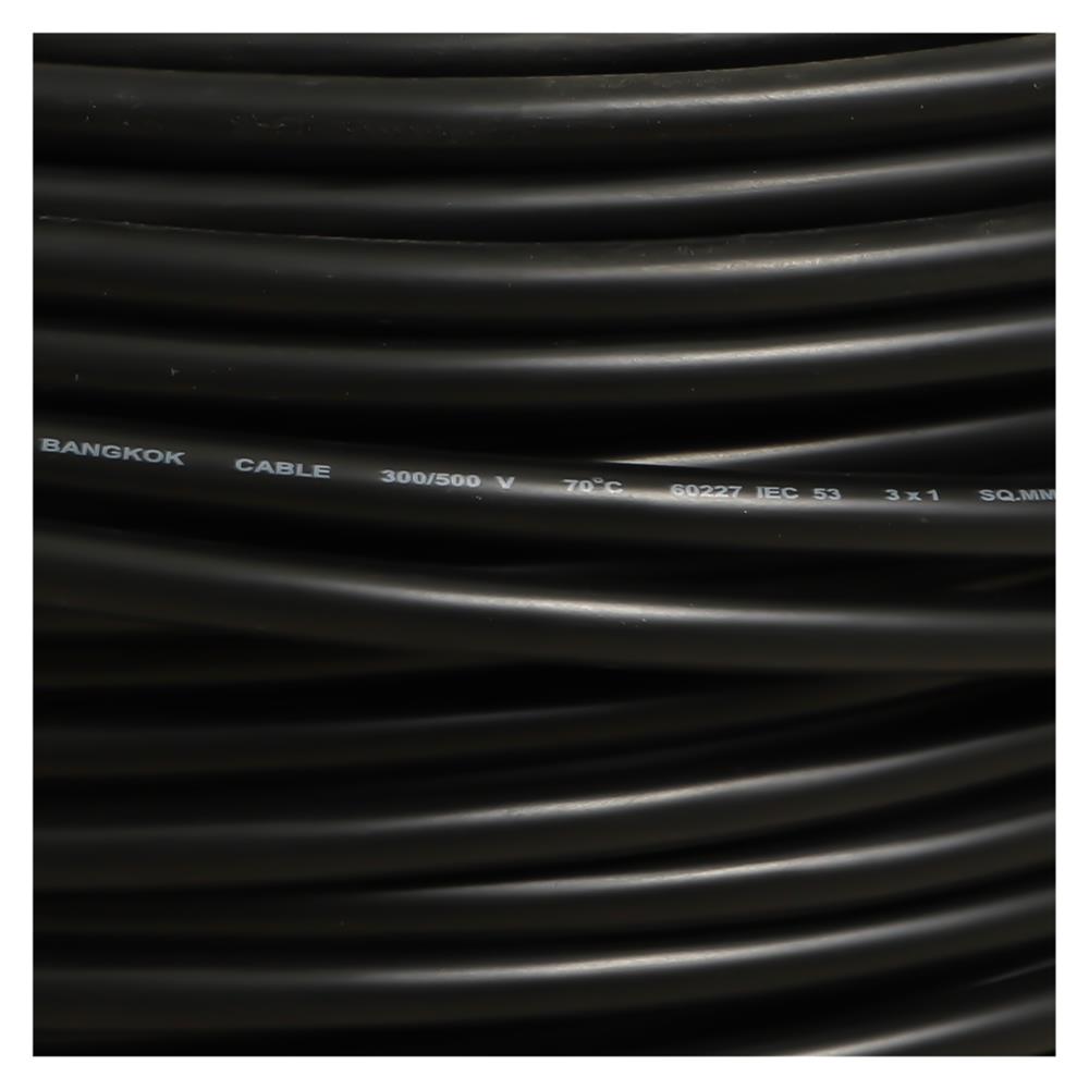 สายไฟ VCT IEC53 BCC 3x1 ตร.มม. 100 ม.สีดำ