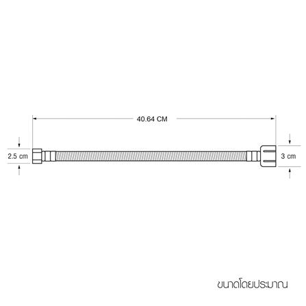 สายน้ำดีสเตนเลสน้ำอุ่น-น้ำเย็น WSP KTN-16 16 นิ้ว_2