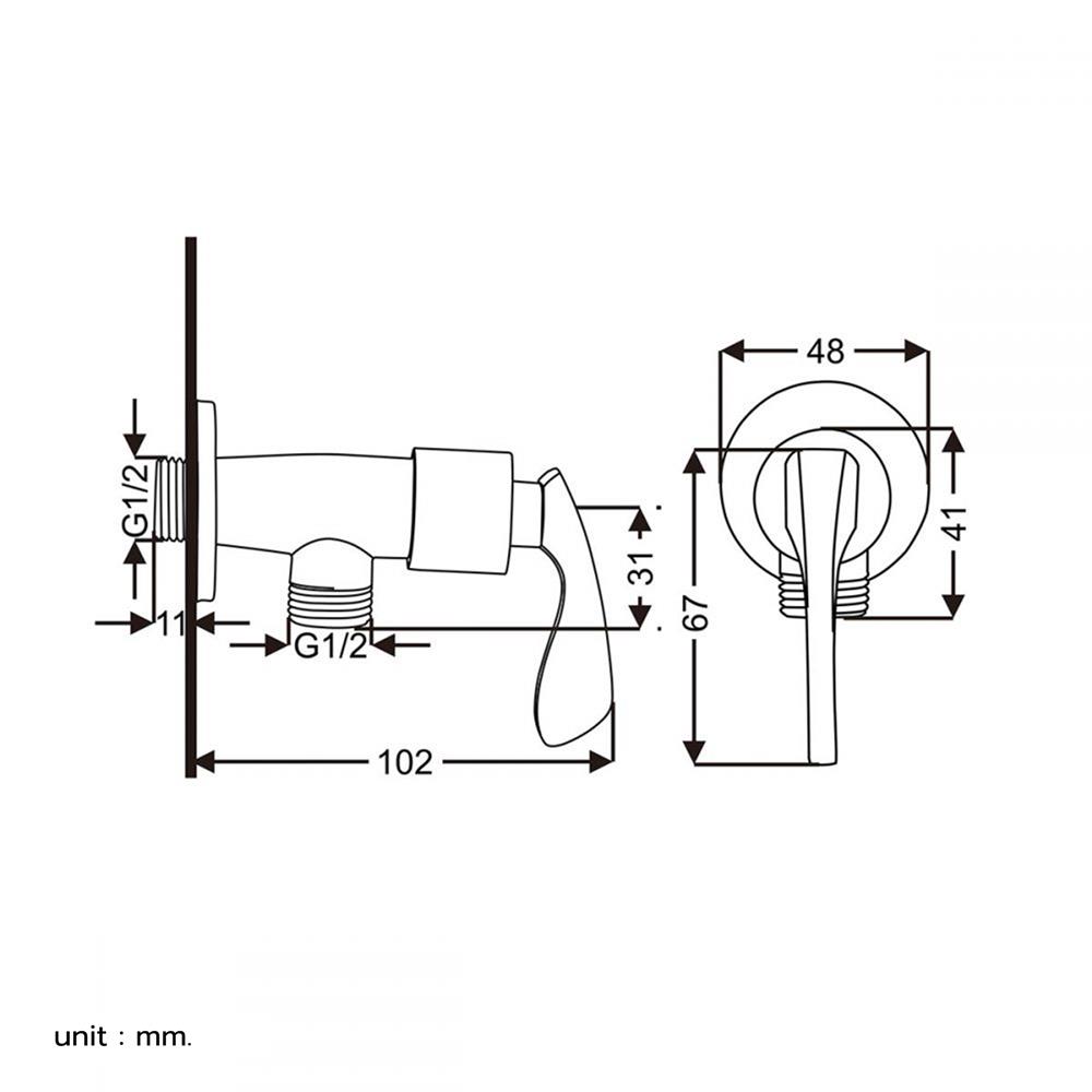 วาล์วฝักบัว BENN BN 55A23741