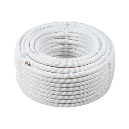 ท่ออ่อนลายลูกฟูก HACO 20 มม. 50 ม. สีขาว