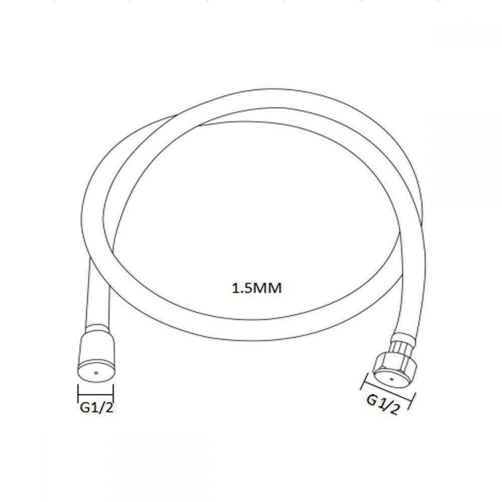 สายฝักบัวสเตนเลส BEN BN 900A7559 150 ซม.