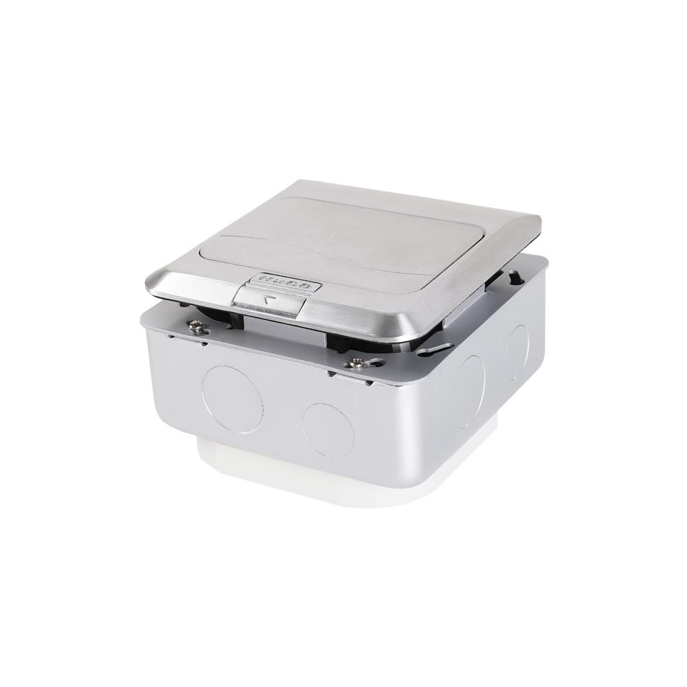 เต้ารับฝังพื้นอะลูมิเนียม HACO HPU-1AM/T สีเทา