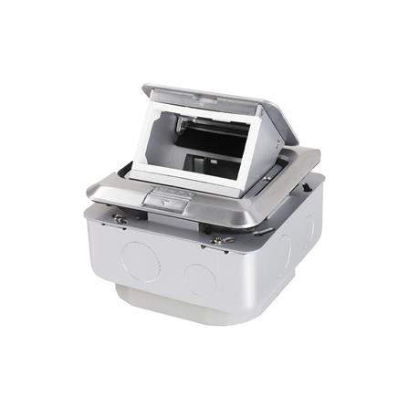 เต้ารับฝังพื้นอะลูมิเนียม HACO HPU-1AM/T สีเทา_2