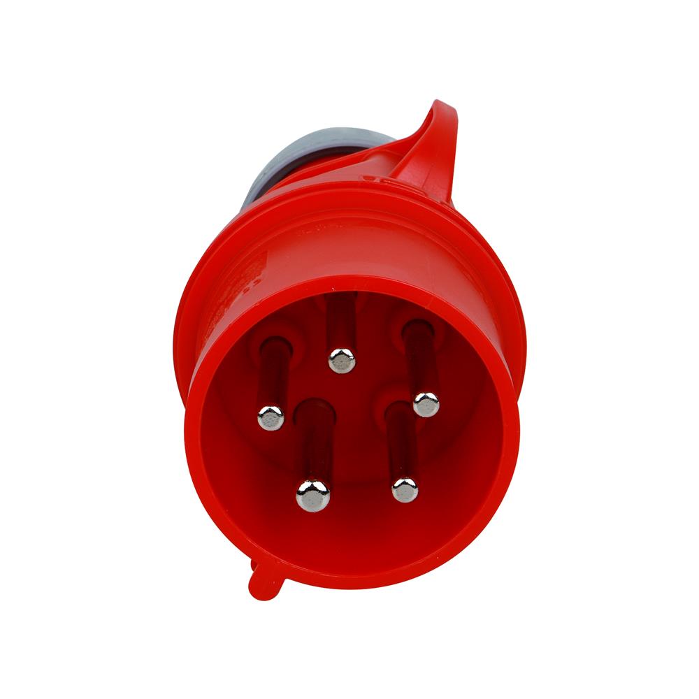 เพาเวอร์ปลั๊กตัวผู้ HACO 5 ขา 025-6V 32 แอมป์ สีแดง