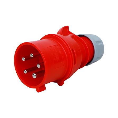 เพาเวอร์ปลั๊กตัวผู้ HACO 5 ขา 025-6V 32 แอมป์ สีแดง_0