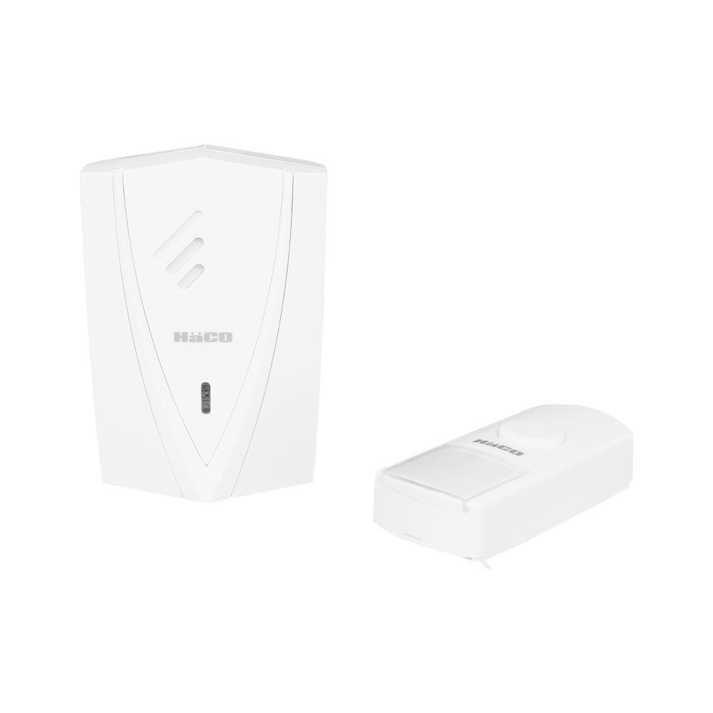 กระดิ่งไร้สายแบตเตอรี่ HACO HWD-821 สีขาว