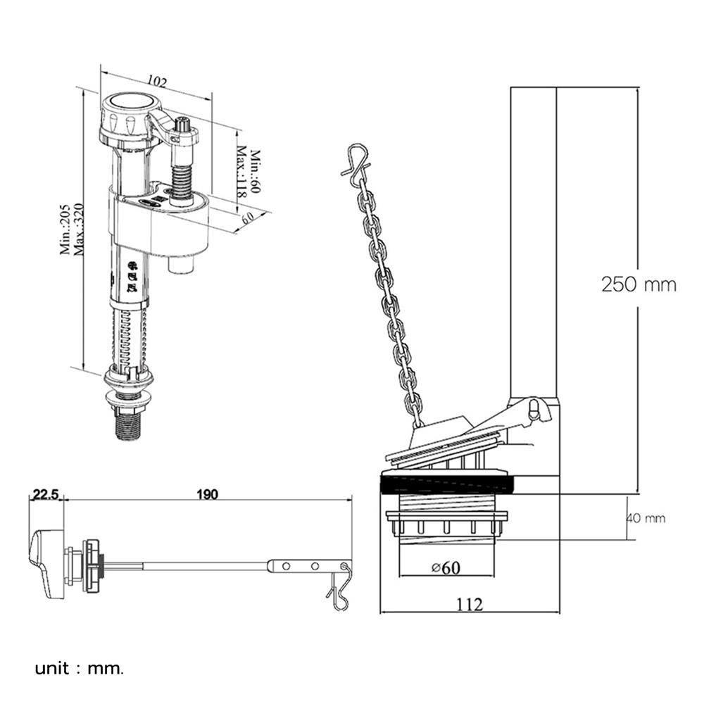 วาล์วครบชุด DONMARK SN-108