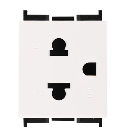 เต้ารับเดี่ยว 3 ขา มีม่านนิรภัย SCHNEIDER F1426UESM สีขาว_1