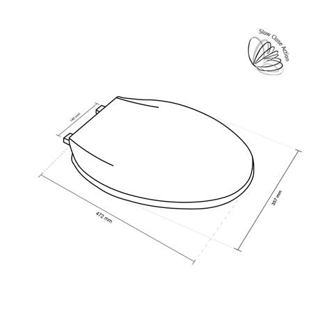 ฝารองนั่งพลาสติก ECO SENCES EC-TSE02 สีขาว_2