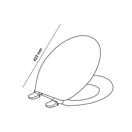 ฝารองนั่งพลาสติกทรงกลม EXCEL EC-TSR03 สีขาว_1