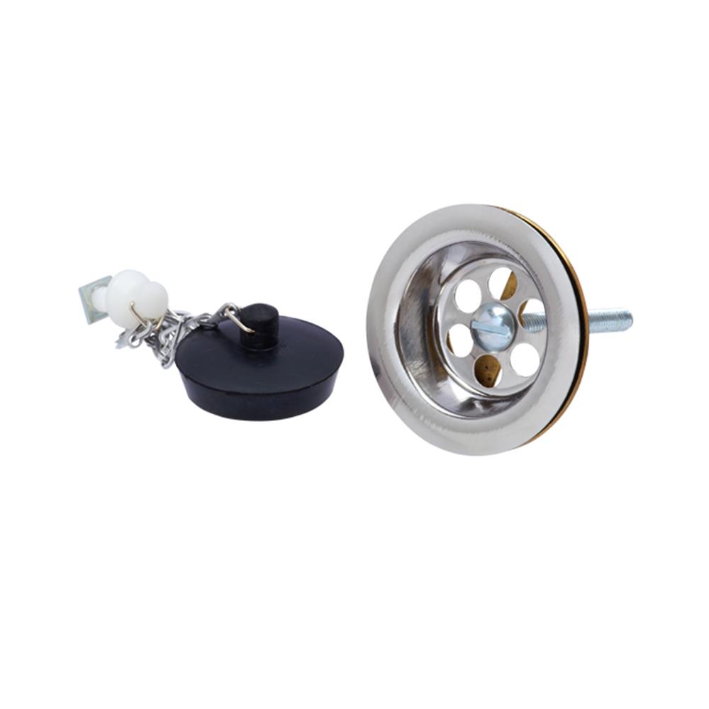 สะดืออ่างล้างหน้าสายโซ่ WS HB-2091 สเตนเลส