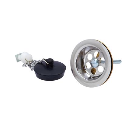 สะดืออ่างล้างหน้าสายโซ่ WS HB-2091 สเตนเลส