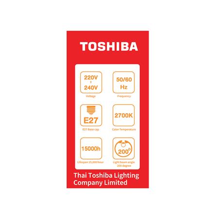 หลอด LED TOSHIBA A60 G7 11 วัตต์ WARM WHITE E27_2
