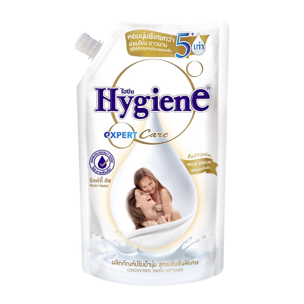 รีฟิลน้ำยาปรับผ้านุ่ม HYGIENE 480 มล. มิลค์กี้ทัช