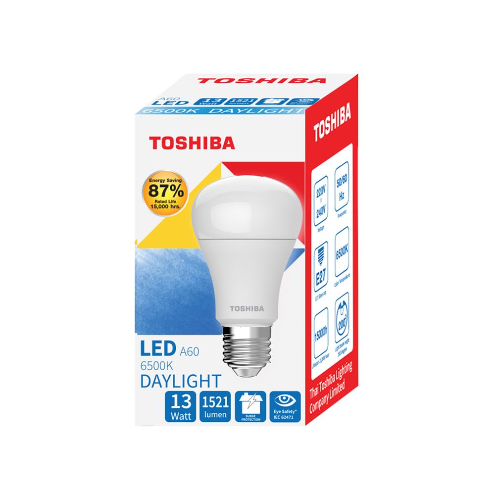 หลอด LED TOSHIBA A60 G7 13 วัตต์ DAYLIGHT E27