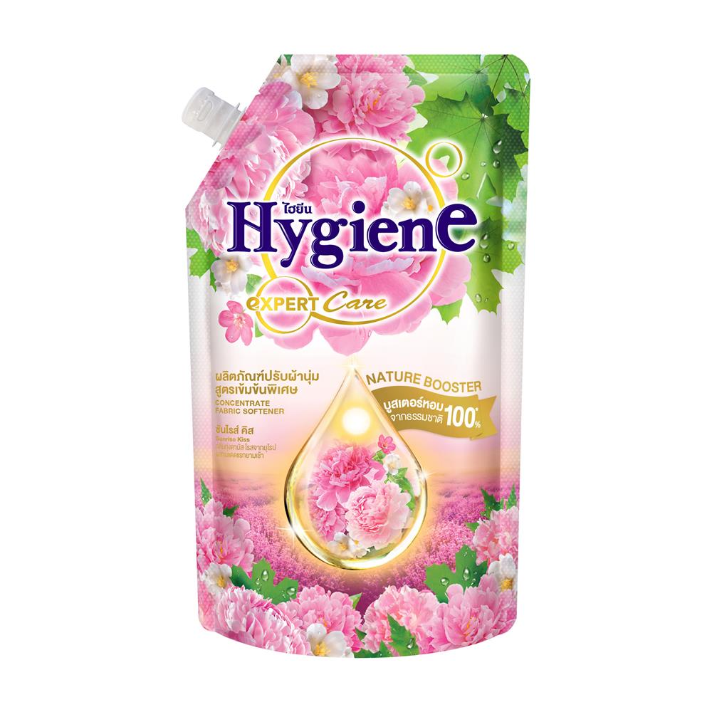 รีฟิลน้ำยาปรับผ้านุ่ม HYGIENE 480 มล. SUNRISE KISS