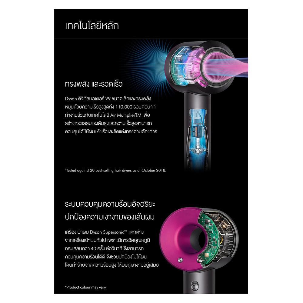 ไดร์เป่าผม DYSON HD03 TH IRON/FUCHSIA 1600วัตต์