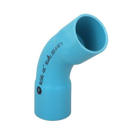 ข้อโค้ง 45 องศา ช่วงสั้น SCG 8.5 20 มม. 3/4 นิ้ว สีฟ้า