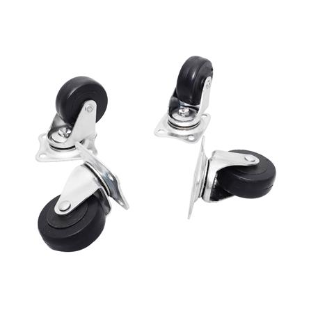 ลูกล้อ PVC BY TORA แป้นหมุน 2 นิ้ว สีดำ แพ็ก 4 ชิ้น_3