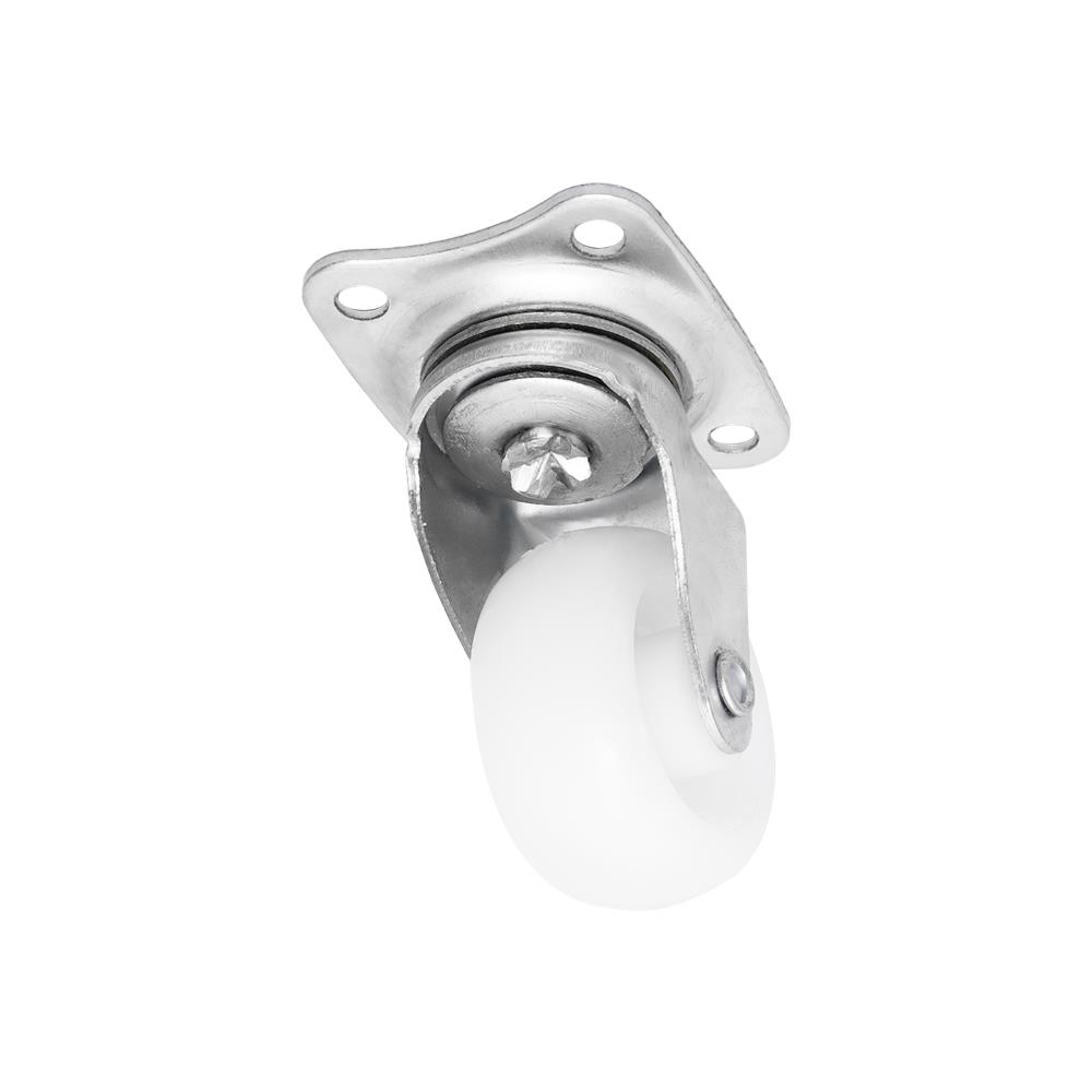 ลูกล้อไนลอน BY TORA แป้นหมุน 2 นิ้ว สีขาว แพ็ก 4 ชิ้น