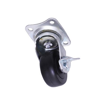 ลูกล้อ PVC BY TORA แป้นหมุน 2.5 นิ้ว สีดำ แพ็ก 4 ชิ้น_1