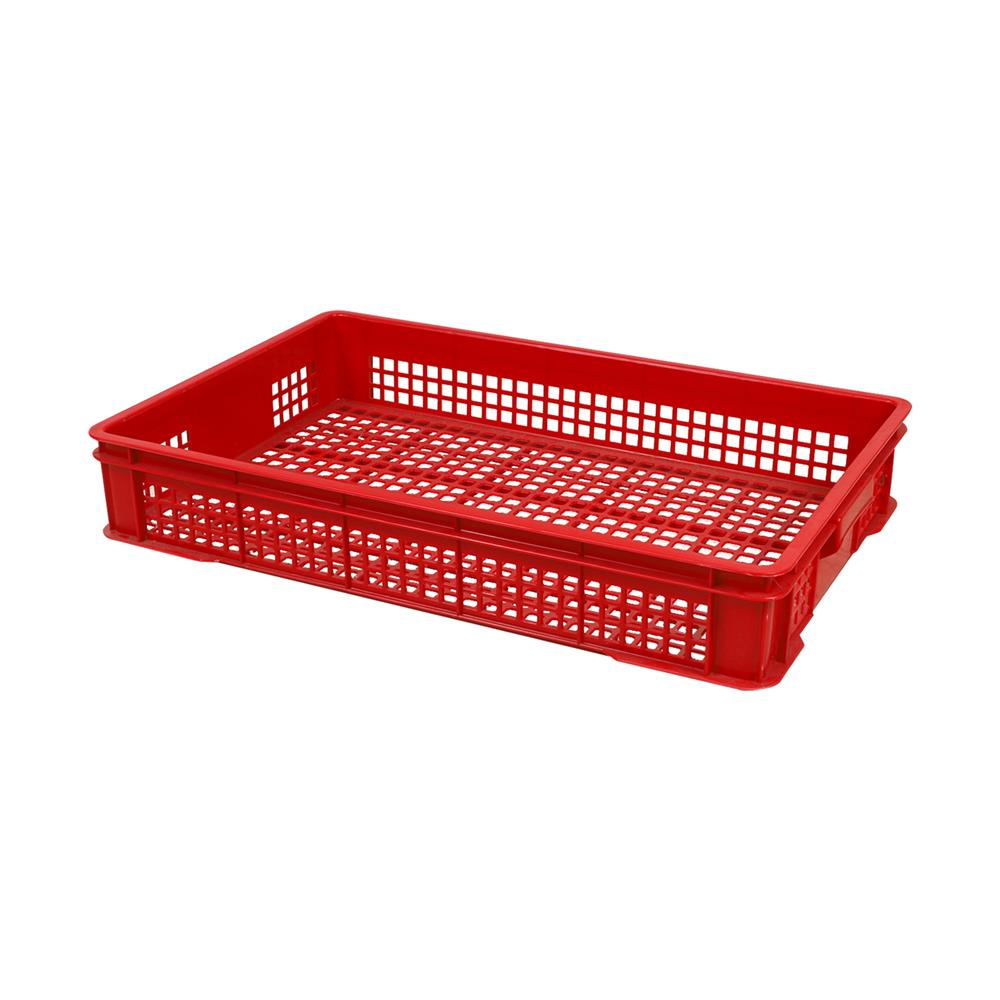 ลังเบเกอรี่แบบโปร่ง BASKET NNH 103 42.5x66x10.5 สีแดง