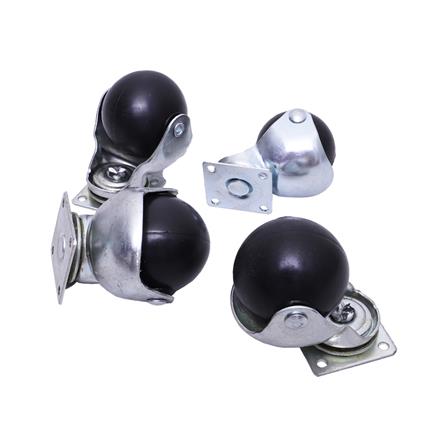 ลูกล้อบอล BY TORA แป้นหมุน 2 นิ้ว สีดำ แพ็ก 4 ชิ้น_3