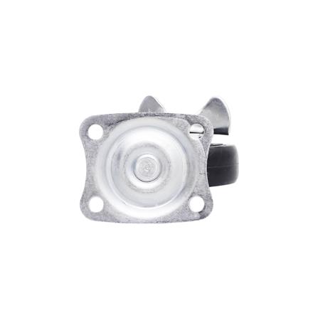 ลูกล้อ PVC BY TORA แป้นหมุน มีเบรค 2 นิ้ว สีดำ แพ็ก 4 ชิ้น_2