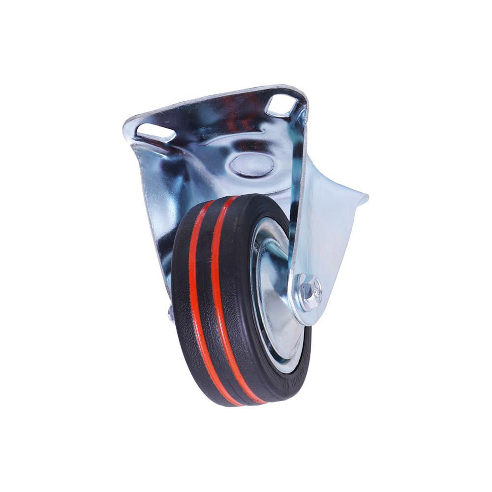 ลูกล้อยาง BY TORA แป้นตาย ไม่มีเบรก 3 นิ้ว สีดำ