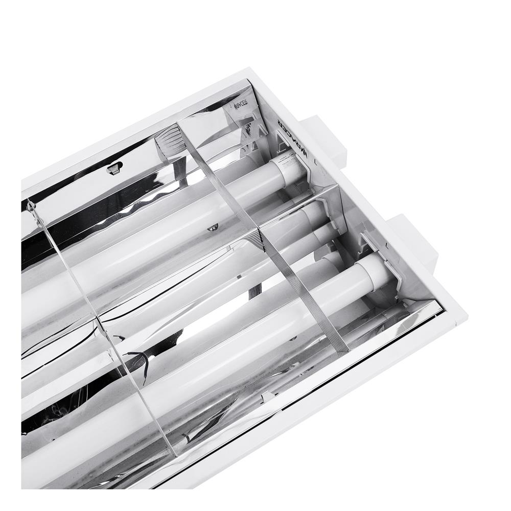 โคมตะแกรงถี่แบบฝังฝ้า RACER 2x18 วัตต์