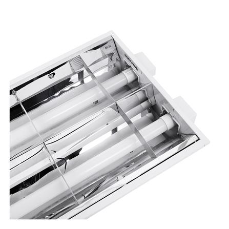 โคมตะแกรงถี่แบบฝังฝ้า RACER 2x18 วัตต์_3