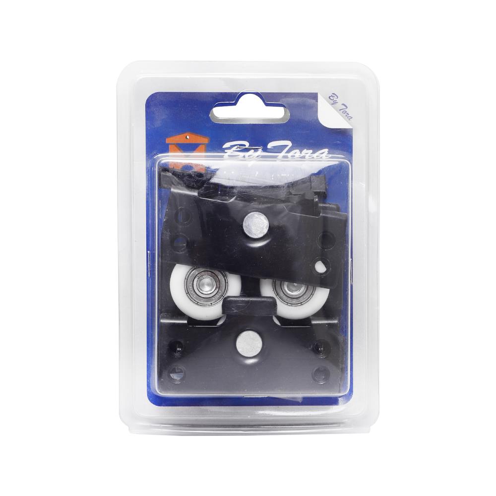 ชุดลูกล้อบานเลื่อน BY TORA ล้อเดี่ยว SD-1000B สีดำ 80 กก. แพ็ก 6 ชิ้น