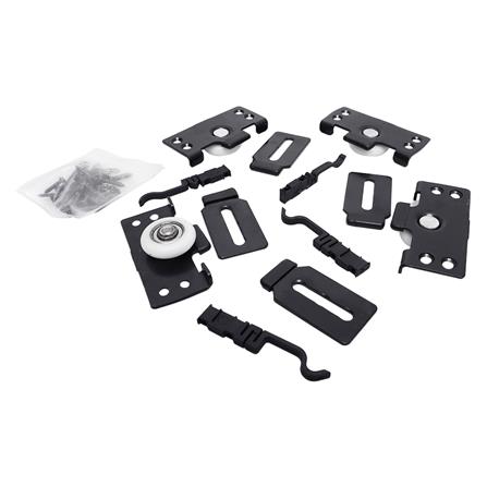 ชุดลูกล้อบานเลื่อน BY TORA ล้อเดี่ยว SD-1000B สีดำ 80 กก. แพ็ก 6 ชิ้น