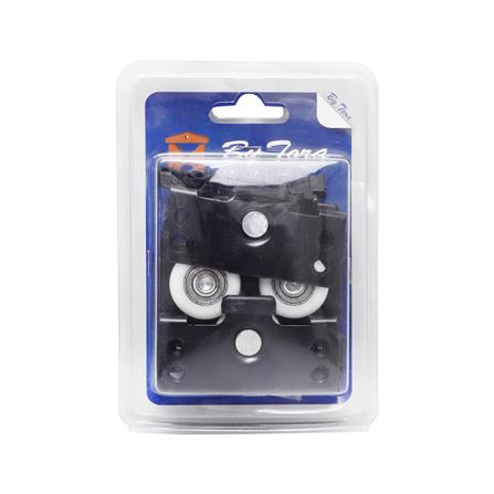 ชุดลูกล้อบานเลื่อน BY TORA ล้อเดี่ยว SD-1000B สีดำ 80 กก. แพ็ก 6 ชิ้น_1